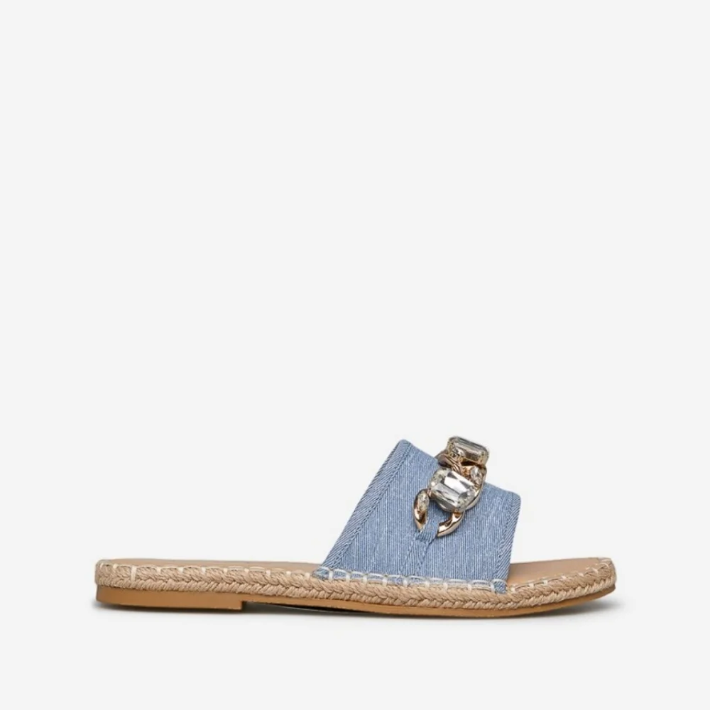 NEW Blue Espadrilles Sandals